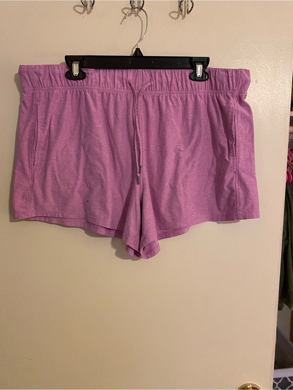 Athletic Works Heathered Pink Lounge Shorts